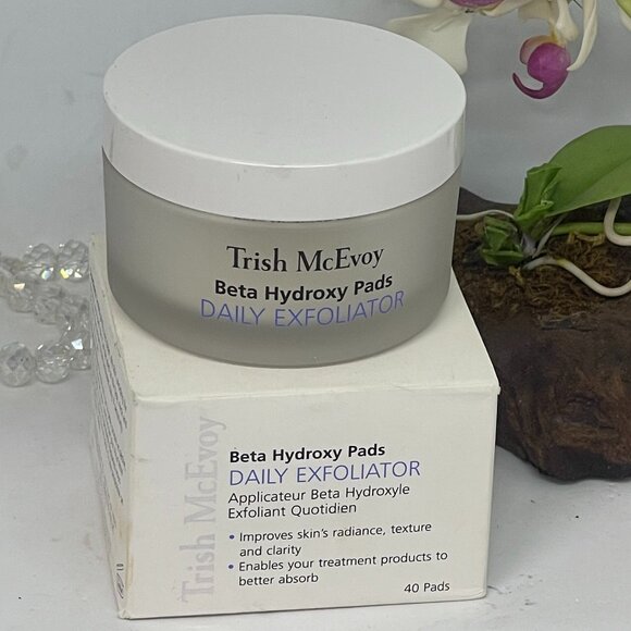 Trish McEvoy Daily Exfoliator Beta Hydroxyl Pads - 40 Pads - New In Box